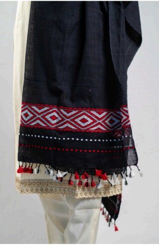 Wrap And Weft-Black Dupatta