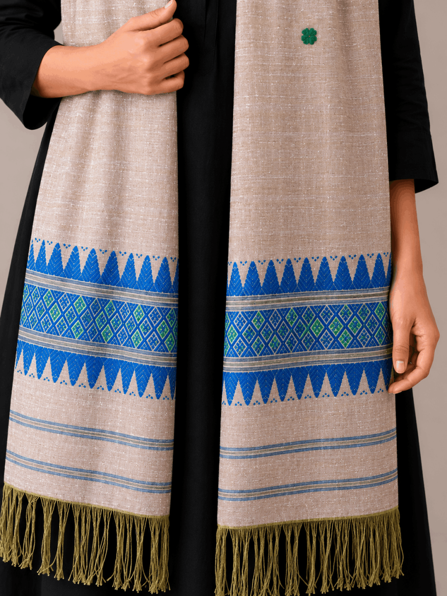 Cotton by Eri Stole Natural Beige thumbnail 2