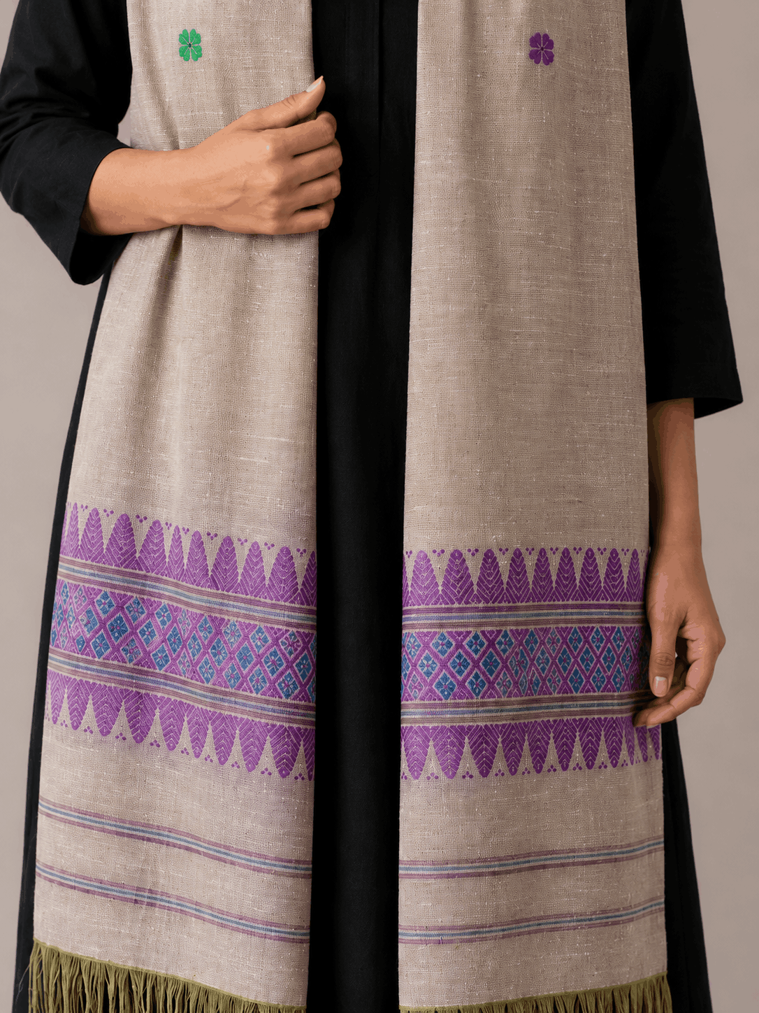 Cotton by Eri Stole Beige thumbnail 2